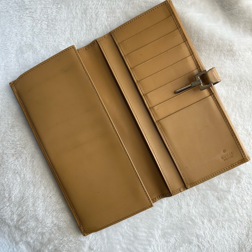 Gucci | Jackie Canvas/Leather Long Wallet
